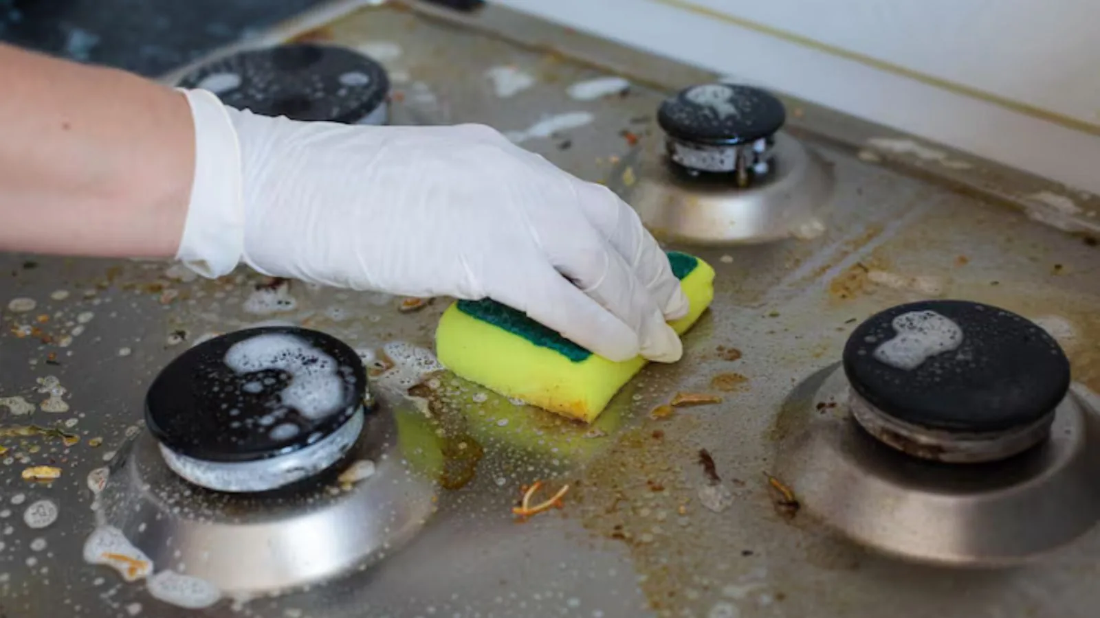 Grease cleaning in a commercial kitchen, Bellevue, WA